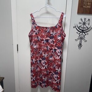 Columbia Freezer III Dress Pfg Beach Marlin Tropical Dress 1x Summer